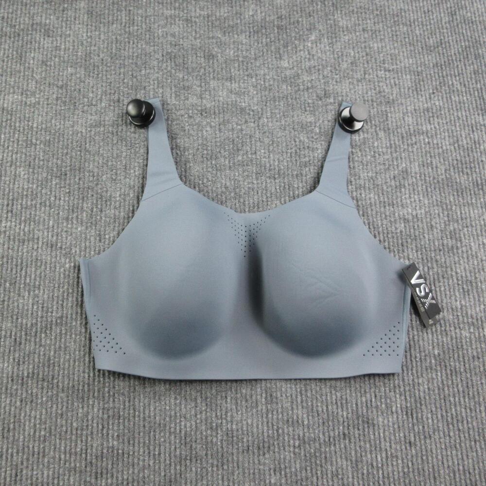 VSX Bra Womens 44DD Gray Feather-Weight Max Molded Wireless Hook & Eye NWT
